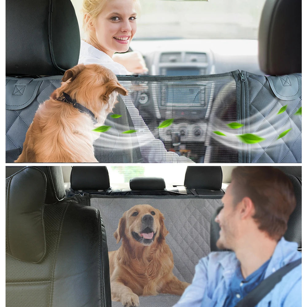 PETRAVEL Waterproof Dog Car Seat Cover – Hammock-Style Rear Seat Protector