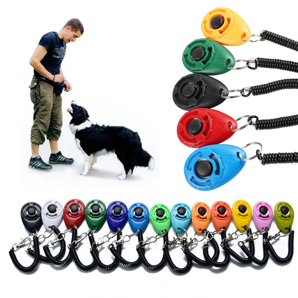 Dog Training Clicker with Wrist Strap – Pet Click Trainer Tool for Dogs & Cats