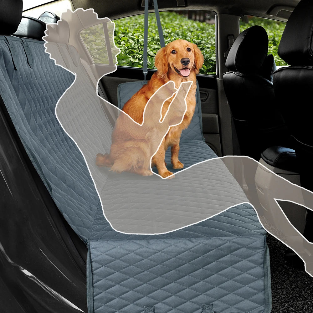 PETRAVEL Waterproof Dog Car Seat Cover – Hammock-Style Rear Seat Protector