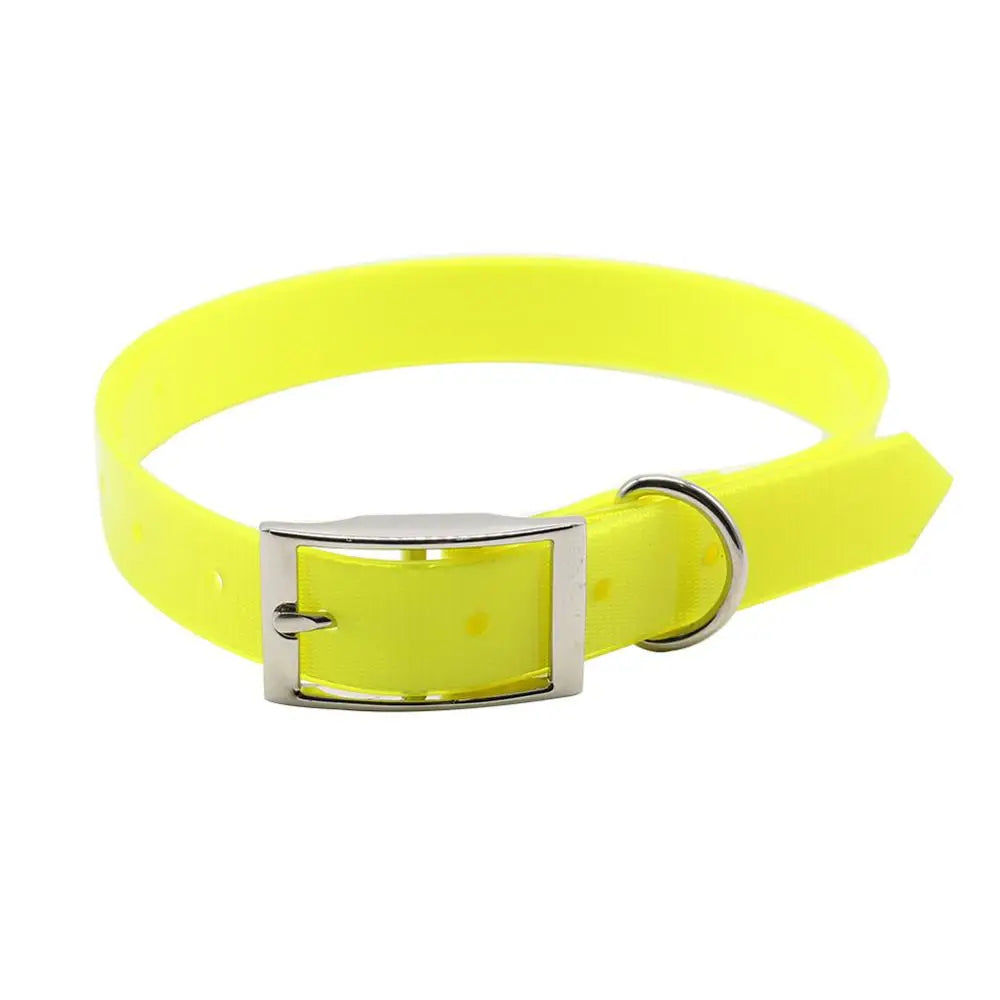 Waterproof TPU+Nylon Dog Collar – Dirt-Resistant & Easy to Clean in 7 Colors
