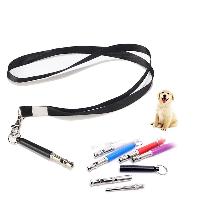 Adjustable Dog Training Whistle with Lanyard – Silent Ultrasonic Bark Control Tool