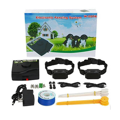 W-227B In-Ground Electric Dog Fence – Rechargeable Training Collar Containment System