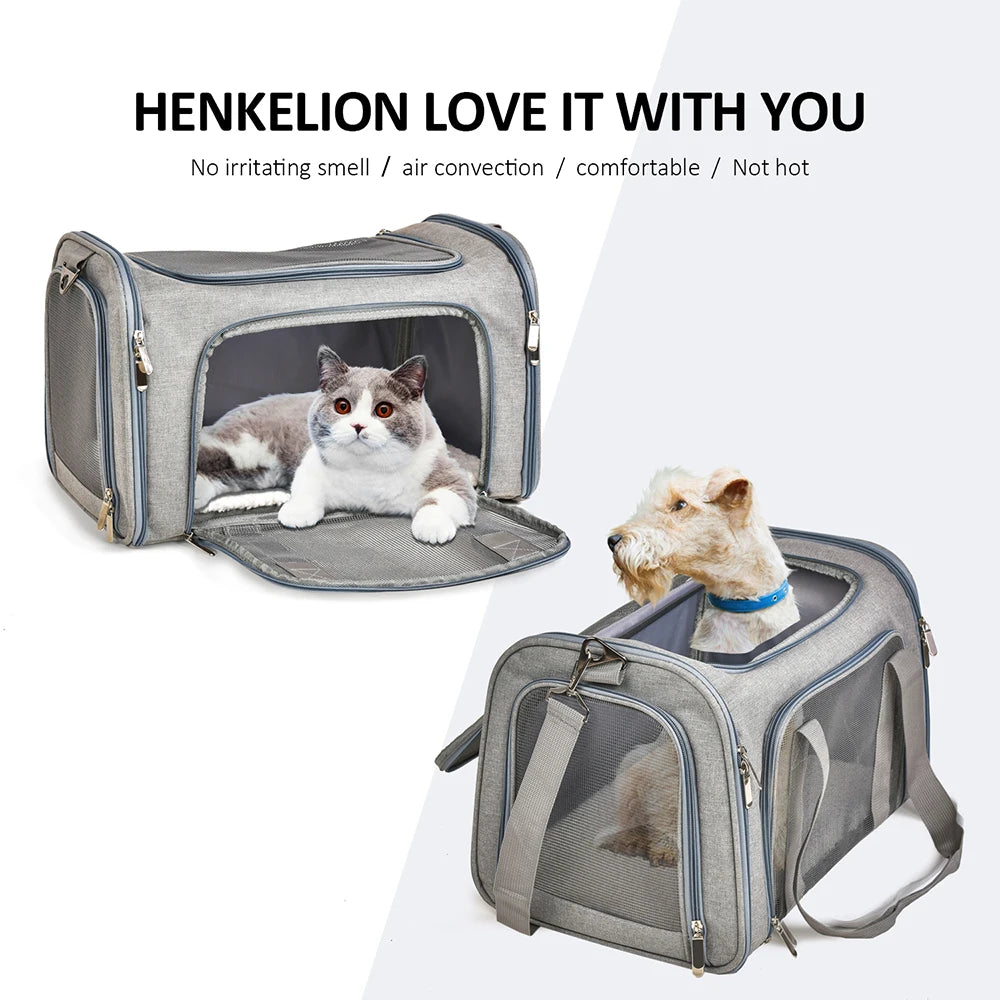 Soft-Sided Pet Carrier Backpack – Airline Approved Travel Bag for Small Dogs & Cats
