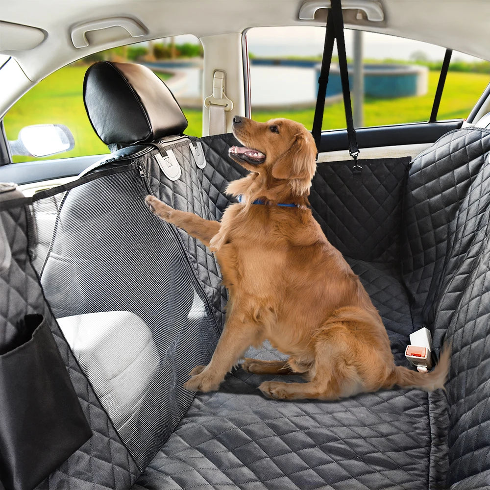 PETRAVEL Waterproof Dog Car Seat Cover – Hammock-Style Rear Seat Protector