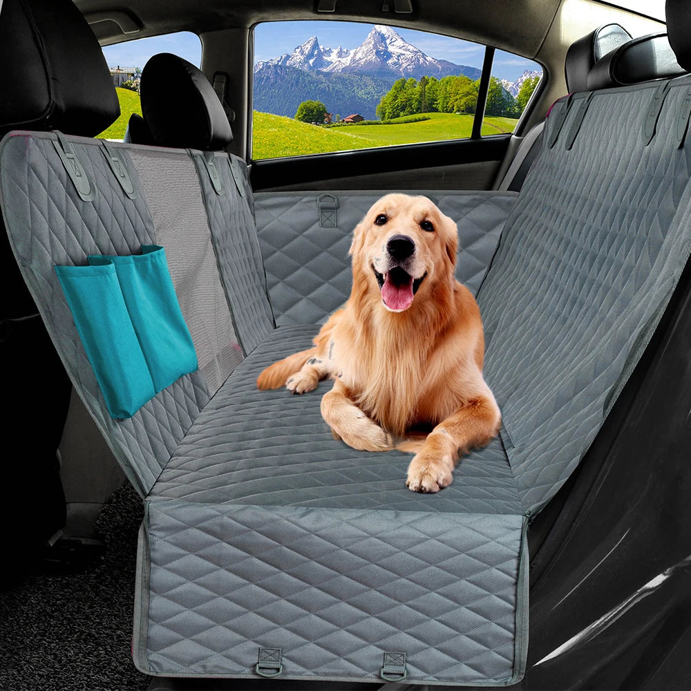 PETRAVEL Waterproof Dog Car Seat Cover – Hammock-Style Rear Seat Protector