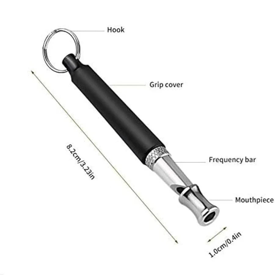Ultrasonic Dog Training Whistle – Adjustable Sound Wave Trainer Flute