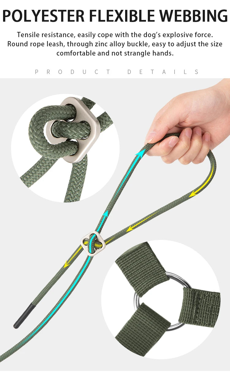 Reflective Dog Harness & Leash Set – Adjustable Pet Vest for Small & Medium Dogs