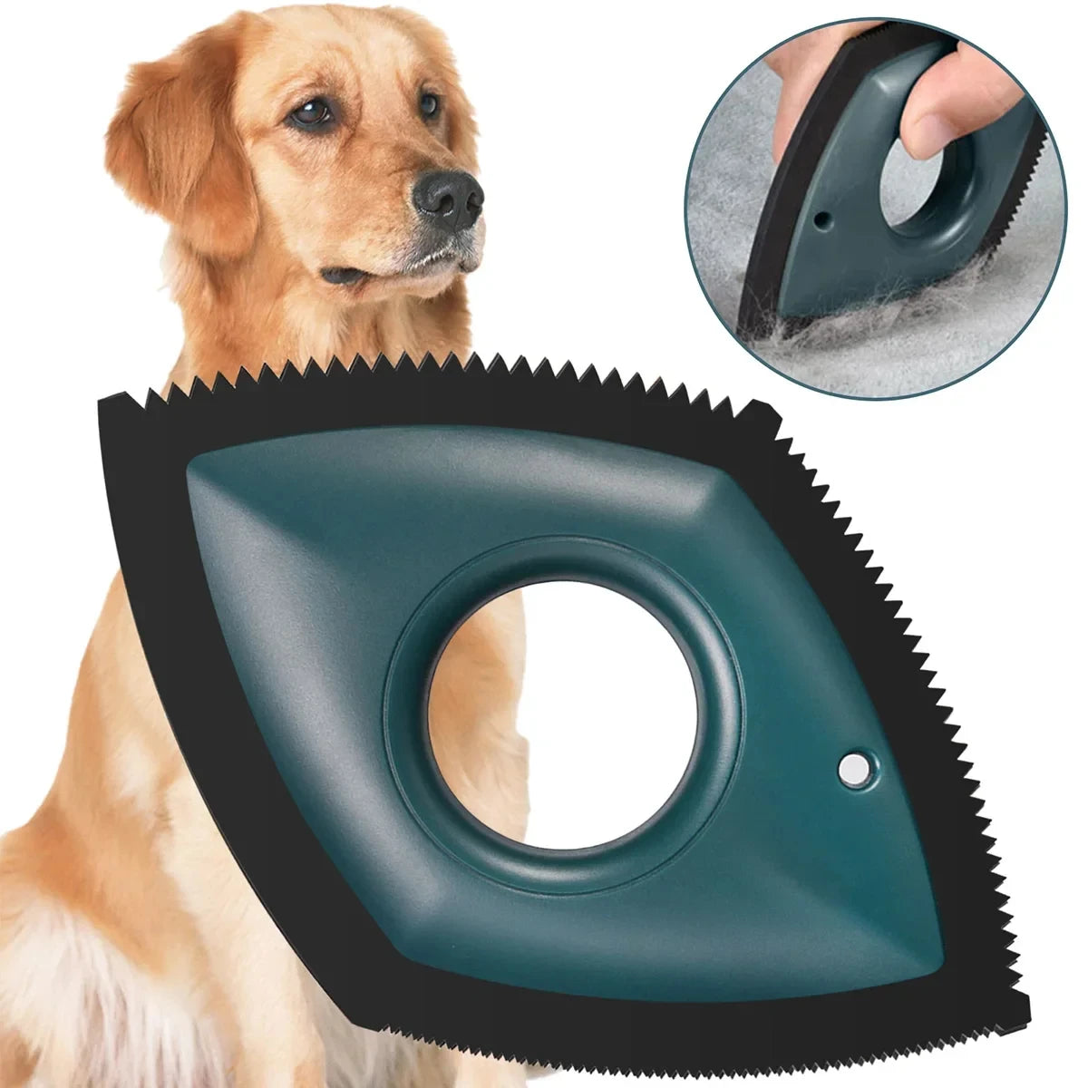 4-Mode Pet Hair Remover Brush – Reusable Cleaning Comb for Furniture & Car Seats