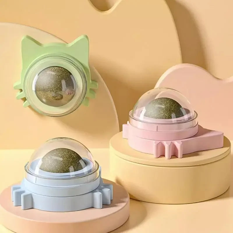 Lickable Catnip Balls – Chew Toy & Teeth Cleaner for Small to Medium Cats