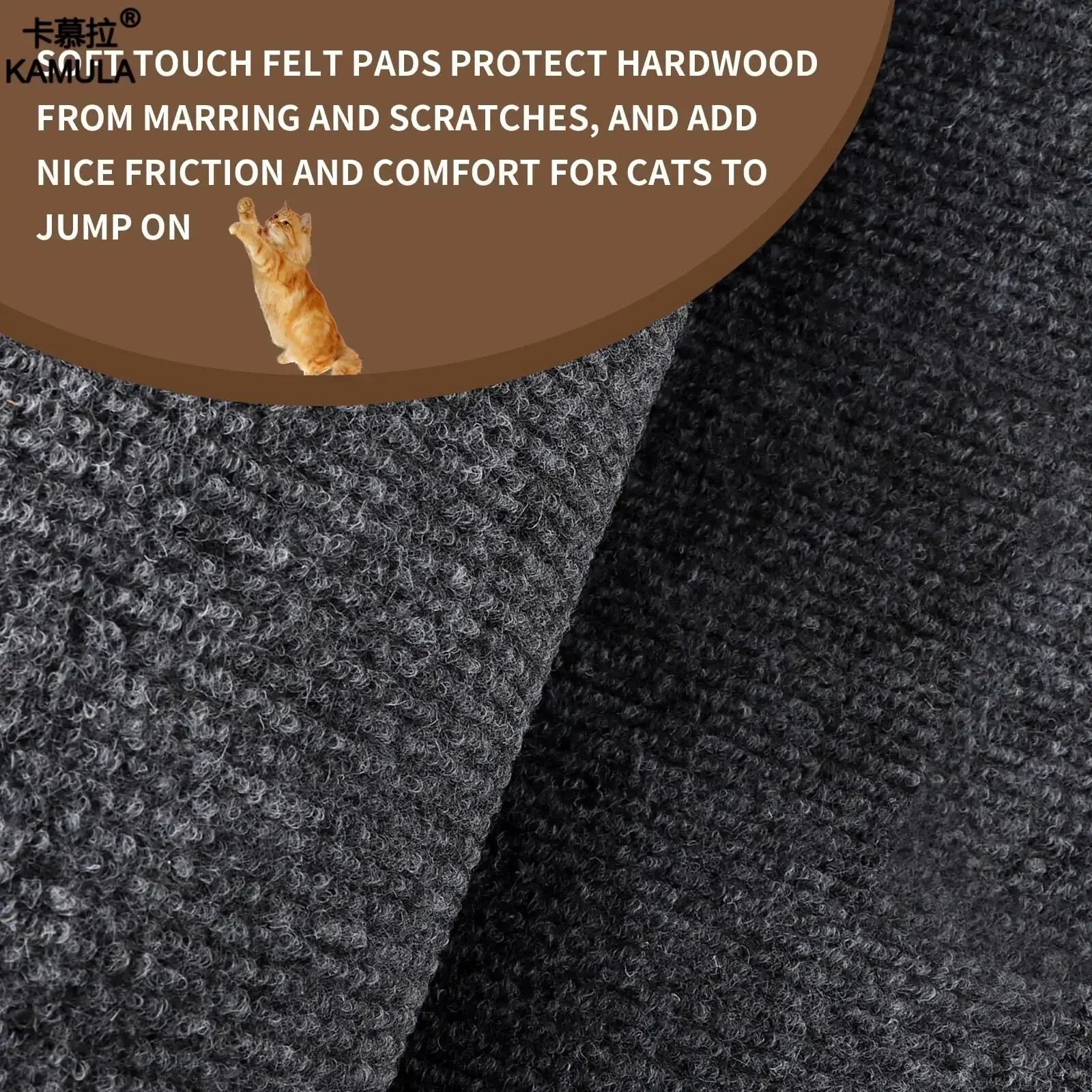 Self-Adhesive Cat Scratcher Pad – Sofa & Wall Protector Scratch Mat