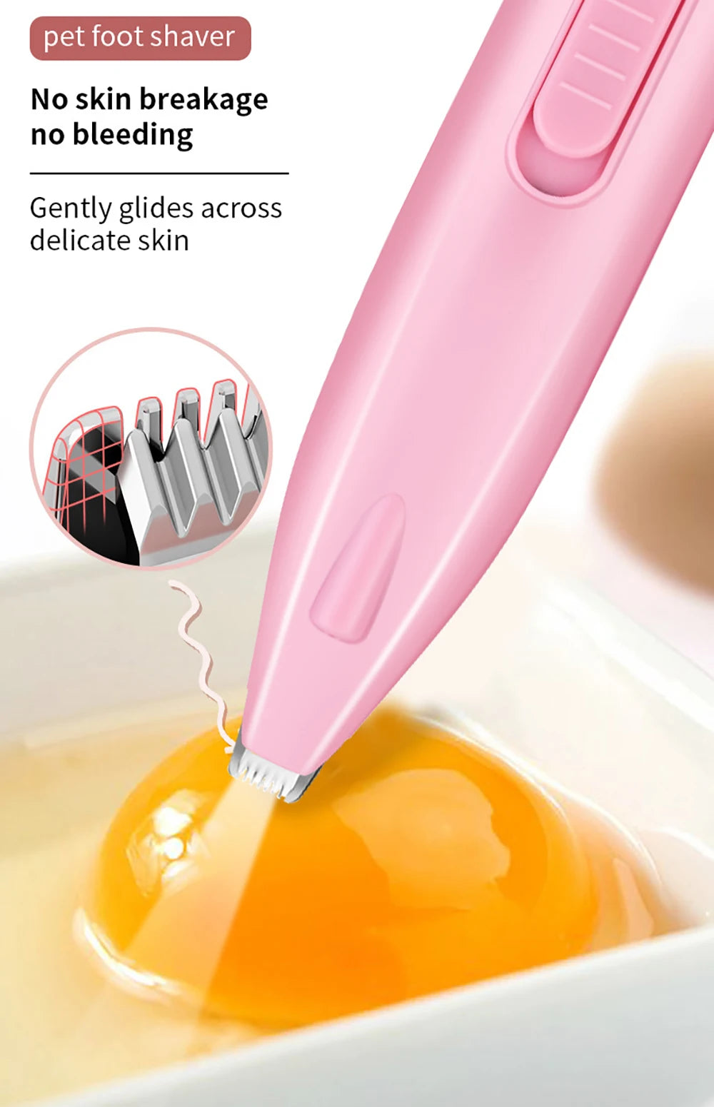 Electric Dog Hair Trimmer – Precision Grooming Tool for Paws, Ears & Butt