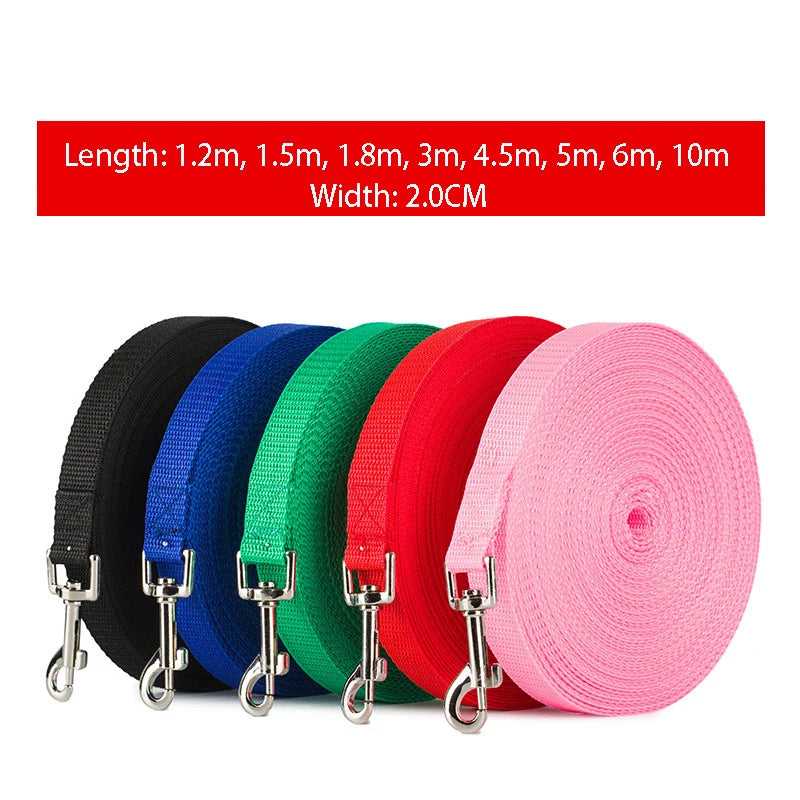 Long Dog Training Leash – Outdoor Running Lead for Small & Large Dogs