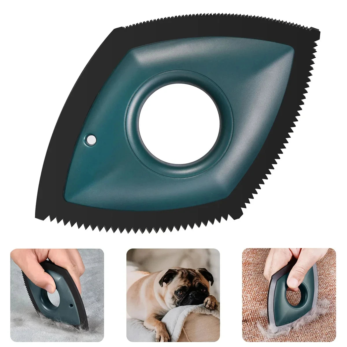4-Mode Pet Hair Remover Brush – Reusable Cleaning Comb for Furniture & Car Seats