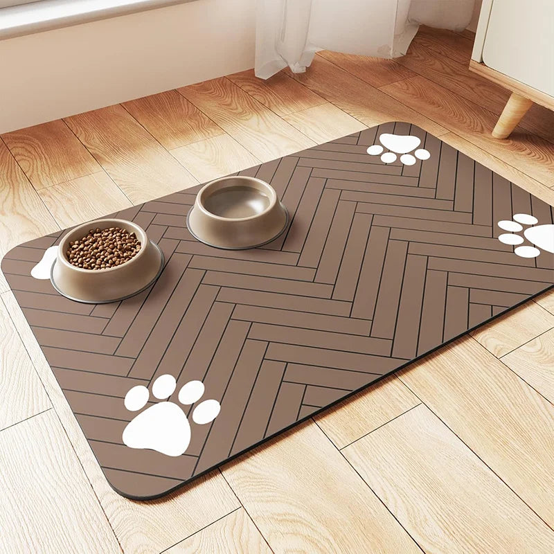 Waterproof Pet Feeding Mat – Quick-Dry Placemat for Dog & Cat Bowls