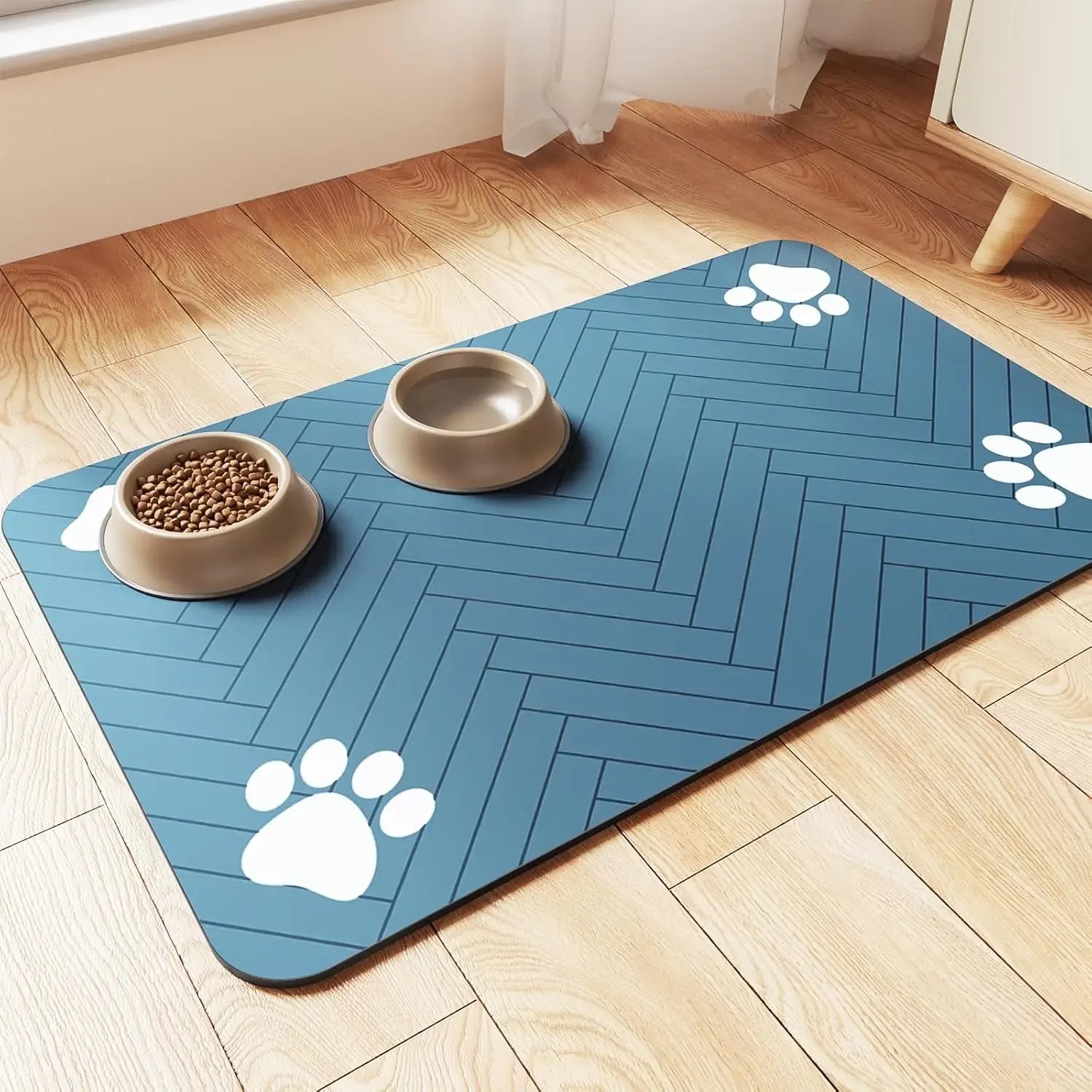 Waterproof Pet Feeding Mat – Quick-Dry Placemat for Dog & Cat Bowls