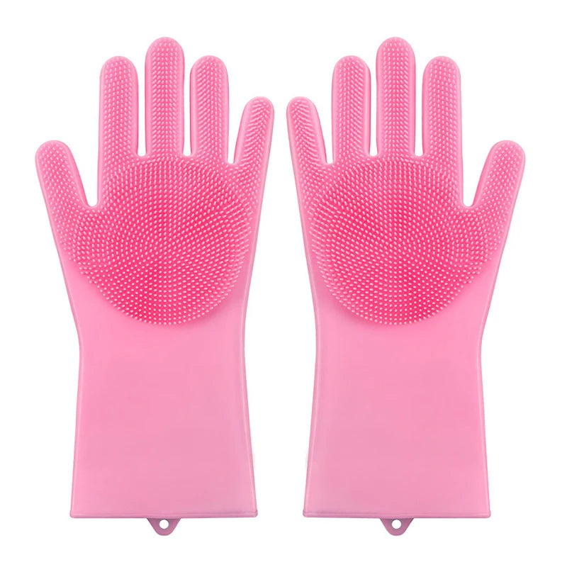 Silicone Pet Grooming Glove – Bath & Hair Removal Glove for Dogs & Cats