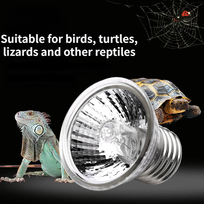 50W Reptile Heat Lamp with Adjustable Gooseneck & Bulb
