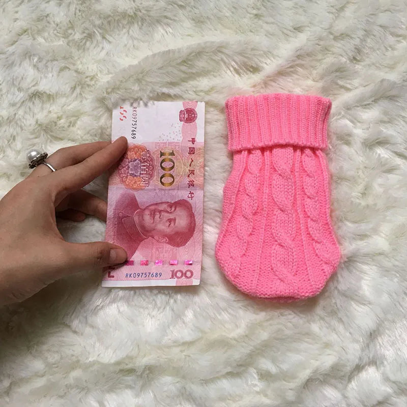 Knitted Dog Sweater – Winter Pet Clothes for Small & Medium Dogs