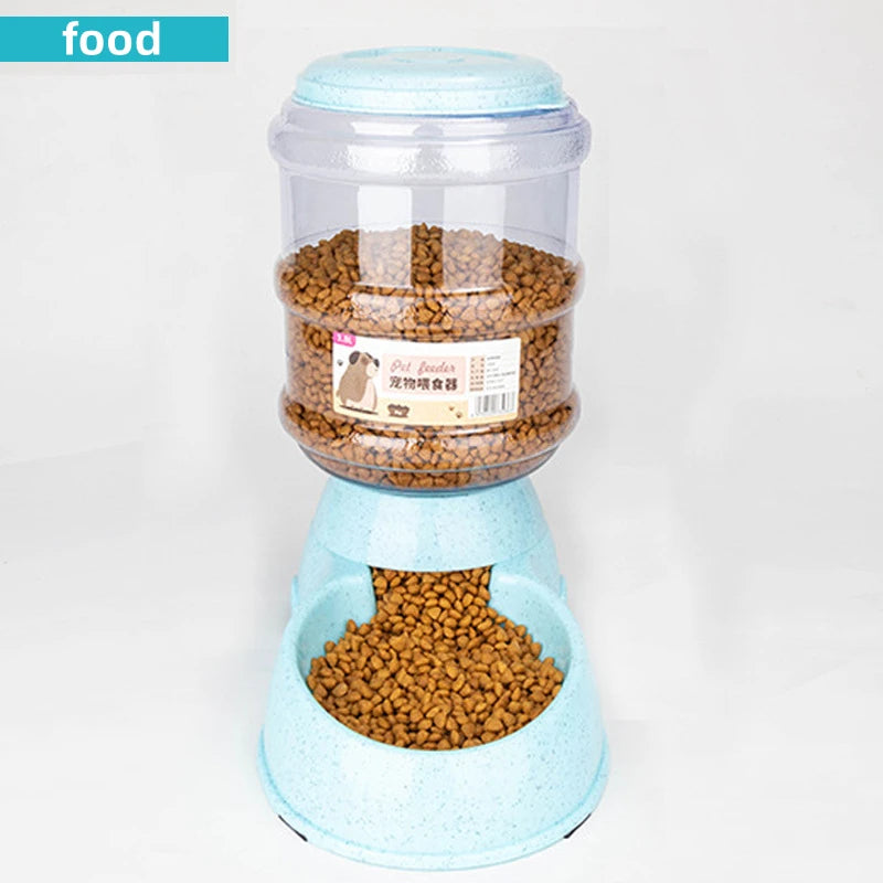 Large Capacity Pet Feeder & Water Dispenser – Auto Feeding Bowl for Cats & Small Dogs