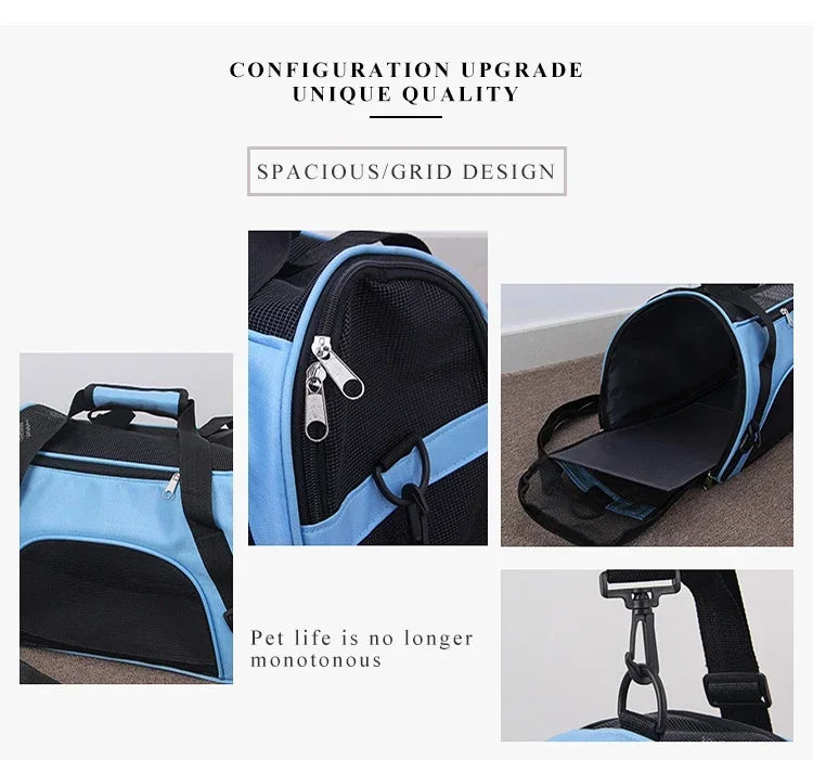 Portable Pet Carrier Bag – Breathable Travel Handbag for Small Dogs & Cats