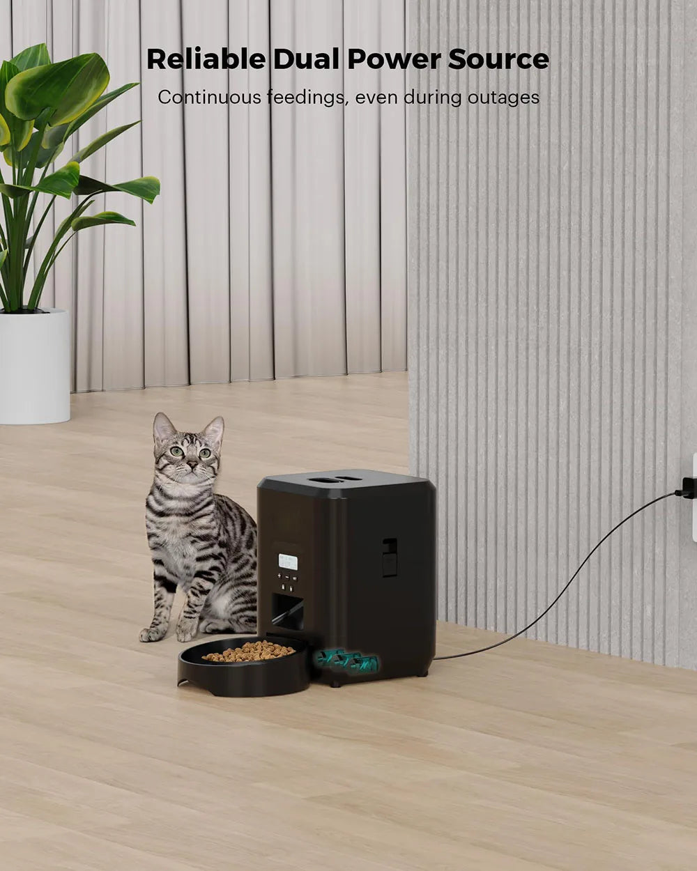 Smart Automatic Pet Feeder – Timed Cat & Dog Food Dispenser