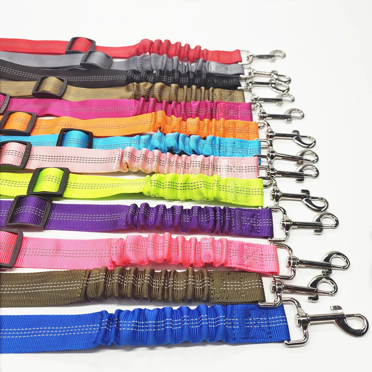 Adjustable Reflective Dog Car Seat Belt – Cushioned Elastic Travel Harness