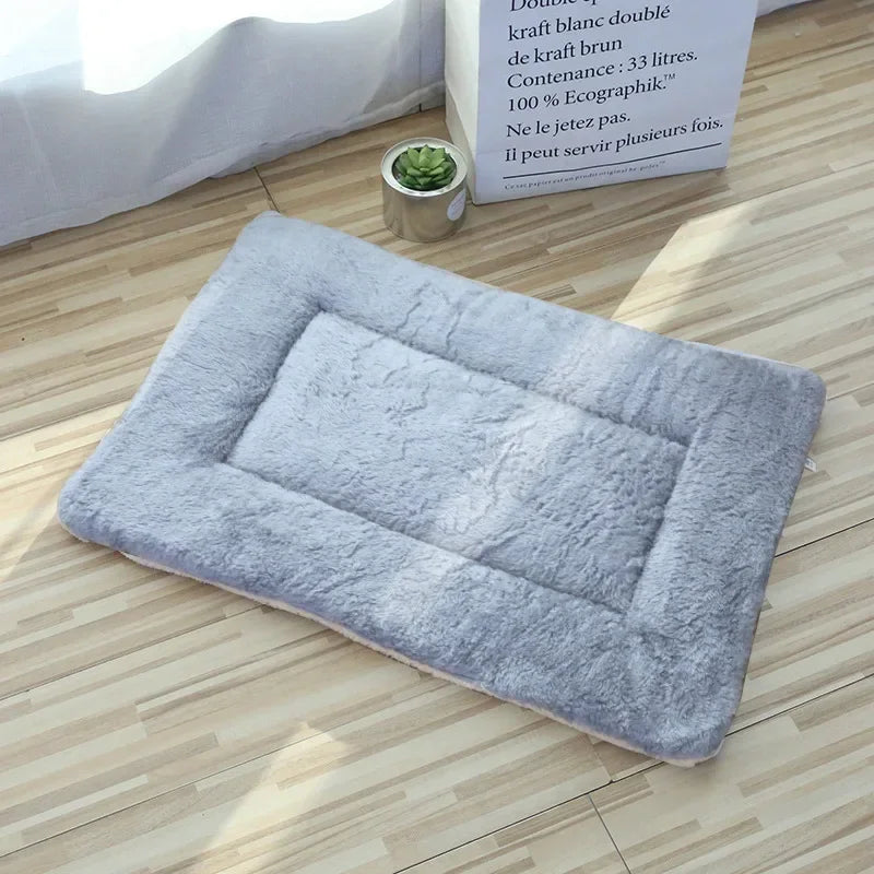 Double-Sided Plush Pet Bed – Warm, Cozy Mat for Cats & Small Dogs
