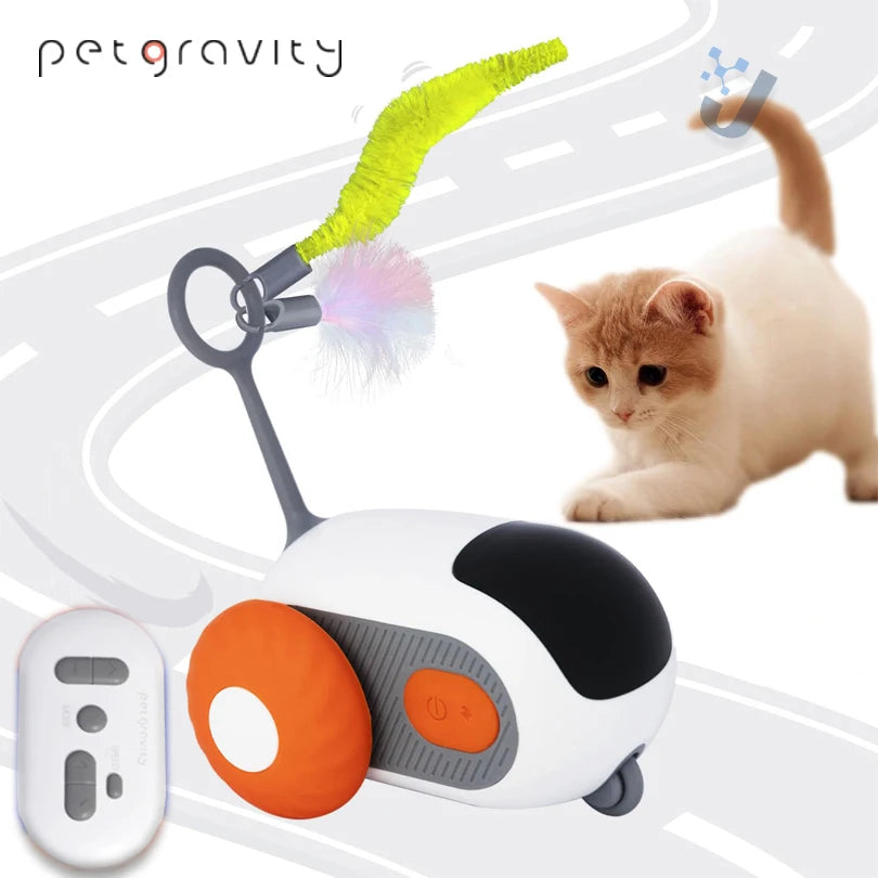 Smart Interactive Cat Car Toy – Remote-Controlled Mouse Ball for Indoor Play