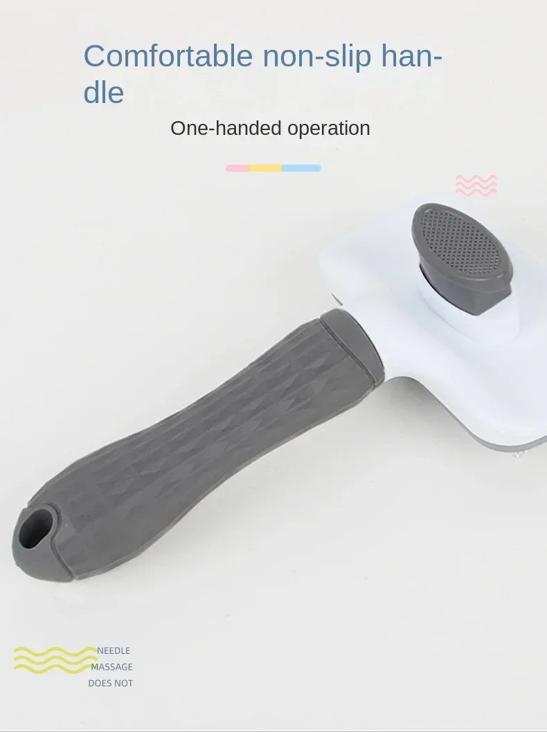 Pet Grooming Brush – Stainless Steel Comb for Dogs & Cats