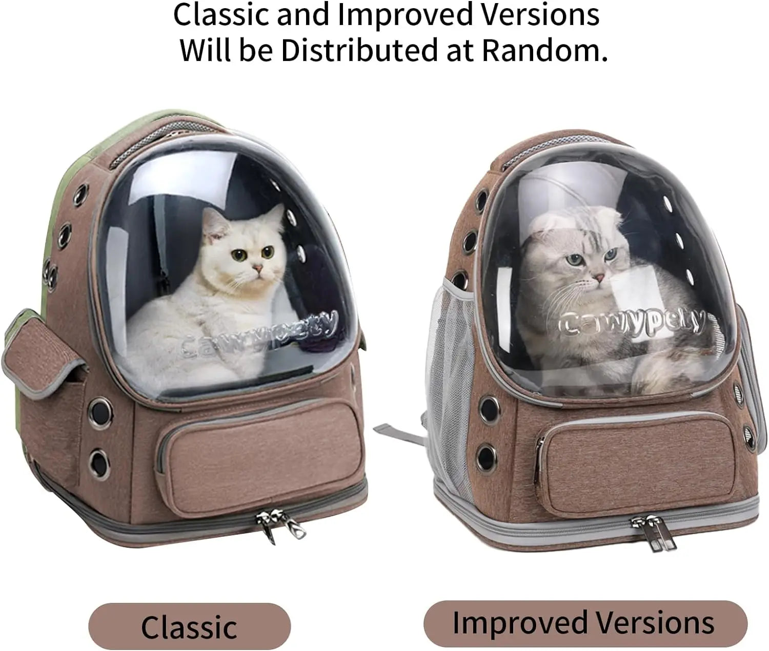 Transparent Folding Pet Carrier Backpack – Portable Travel Tote for Cats & Small Dogs