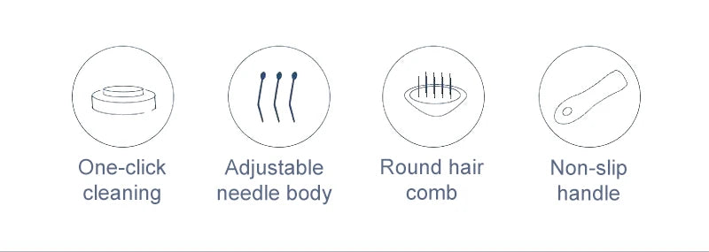 Pet Hair Remover Brush – Grooming Comb for Long-Haired Dogs & Cats