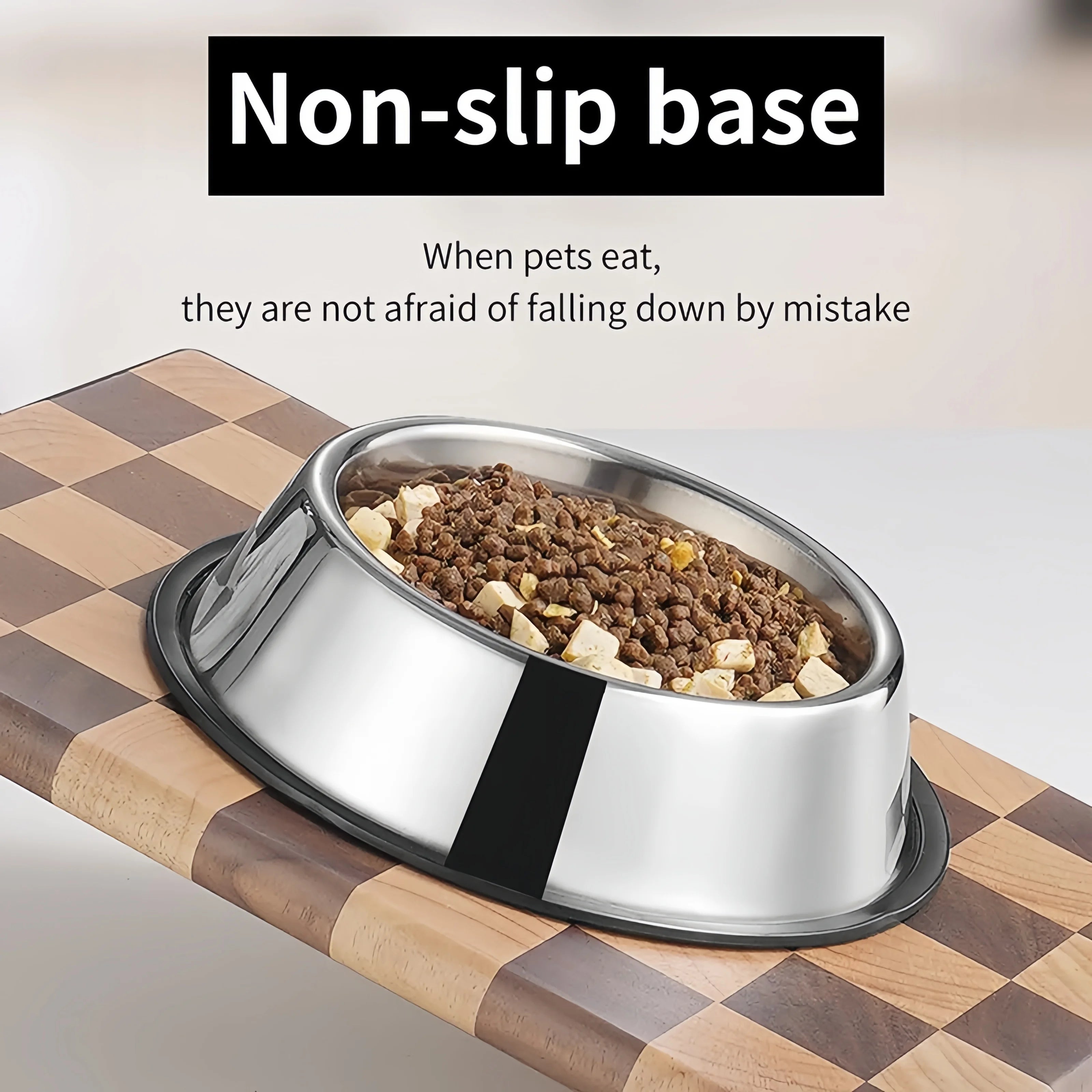 Stainless Steel Pet Feeding Bowl – Durable Food & Water Dish (6 Sizes)