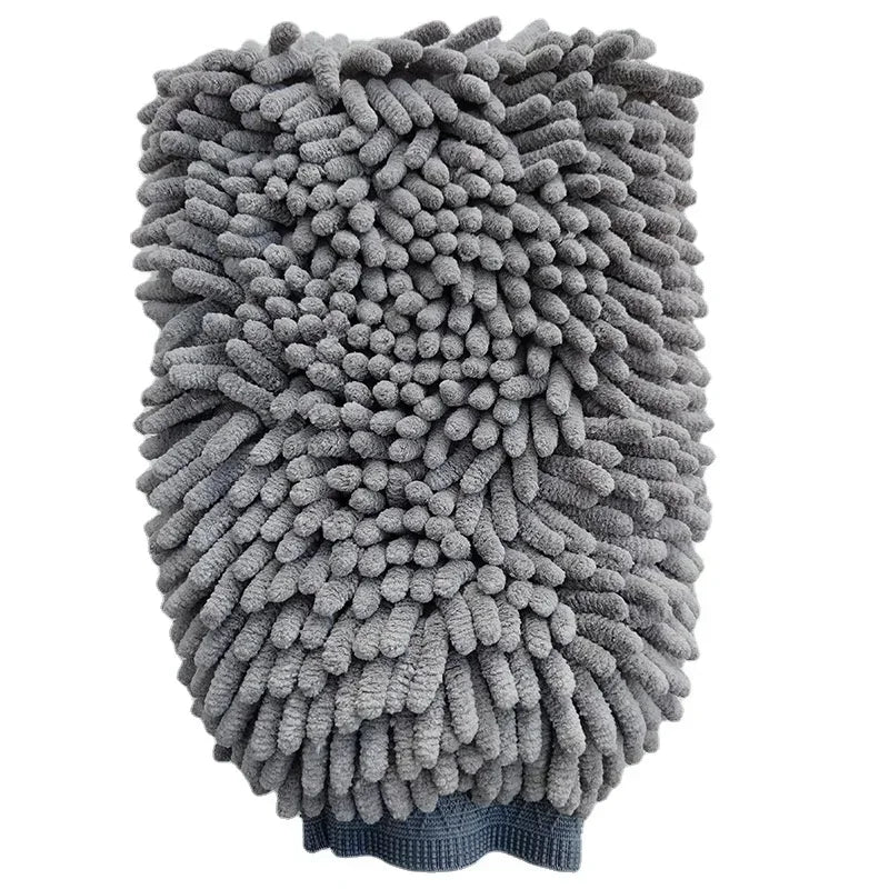 Double-Sided Pet Grooming Glove – Quick-Dry Microfiber Paw Towel Mitt for Dogs