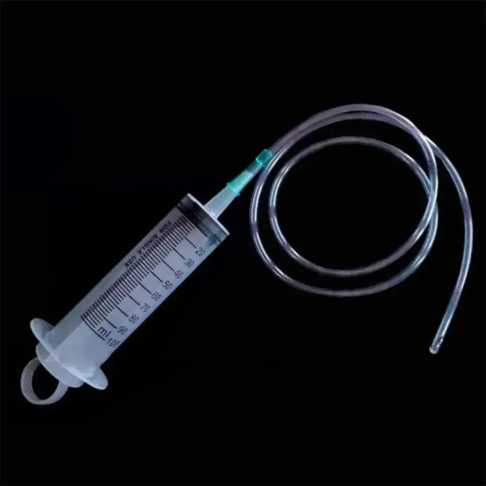 100ml–550ml Reusable Large-Capacity Syringe with 1m Tube – For Pet Feeding, Liquid Transfer, Glue & Enema Use