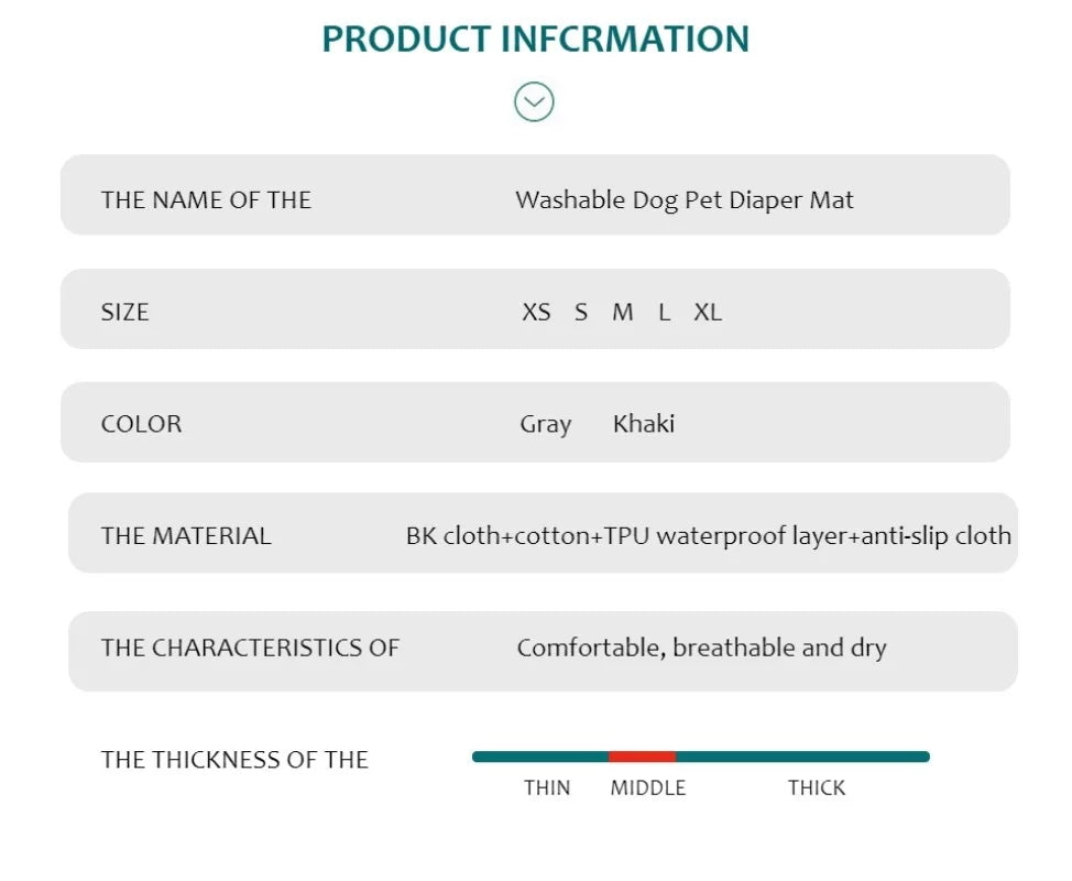 Washable Reusable Dog Pee Pad – Absorbent Puppy Training & Bed Mat