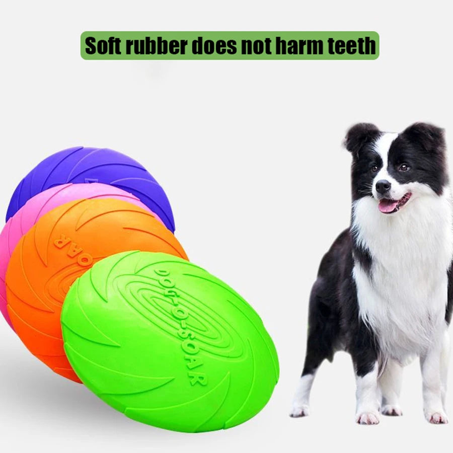 Dog Flying Disc Toy – Soft TPR, Bite-Resistant & Easy to Throw
