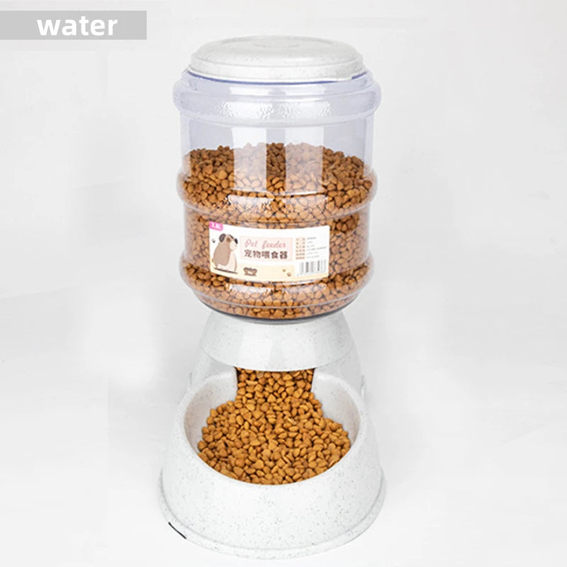 Large Capacity Pet Feeder & Water Dispenser – Auto Feeding Bowl for Cats & Small Dogs