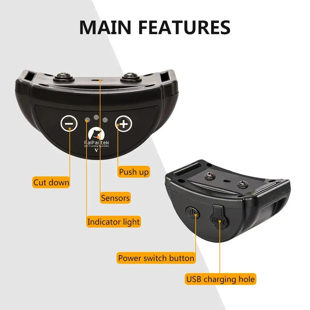 Rechargeable Anti-Bark Dog Collar – Vibration Training Collar for Small & Medium Dogs