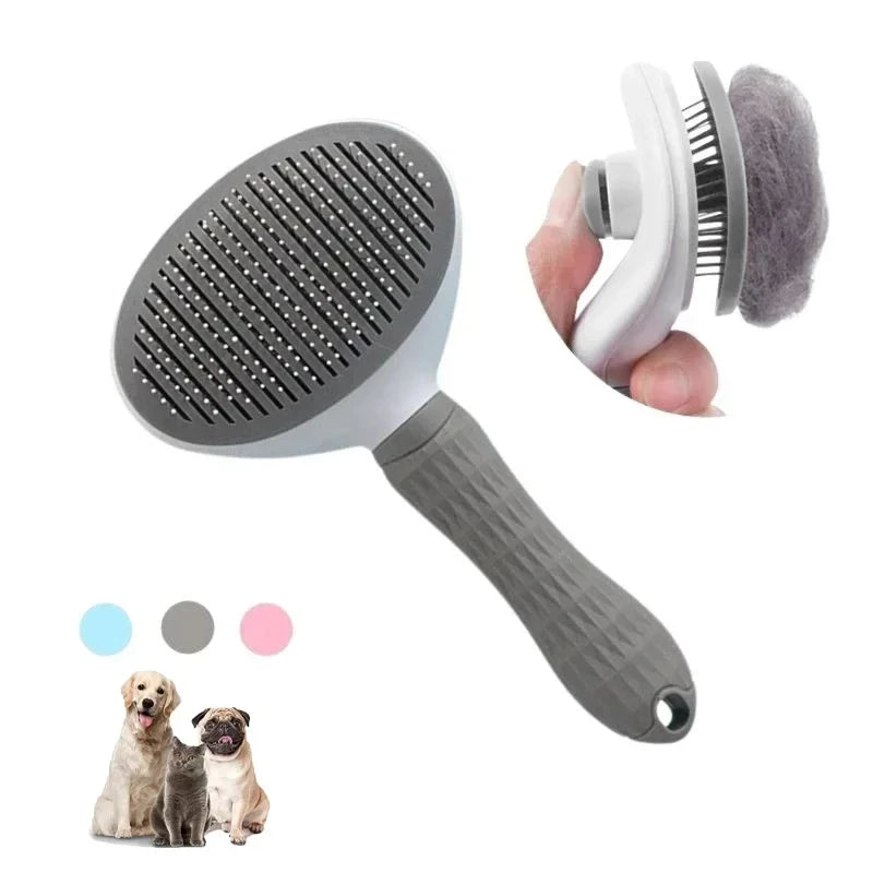 Stainless Steel Pet Grooming Comb – Cat & Dog Brush for Long Hair Care