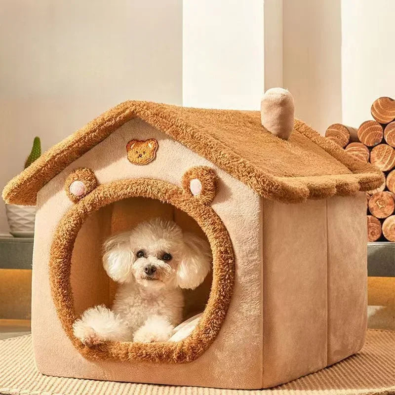 All-Season Washable Pet House – Soft Indoor Bed for Cats & Small Dogs