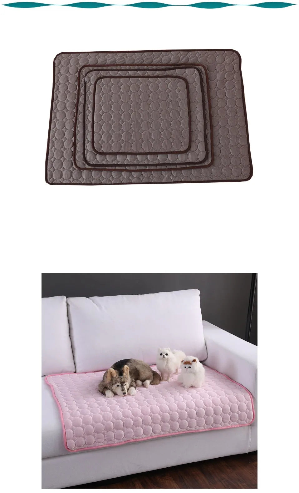 Extra Large Dog Cooling Mat – Summer Ice Pad Bed for Dogs & Cats