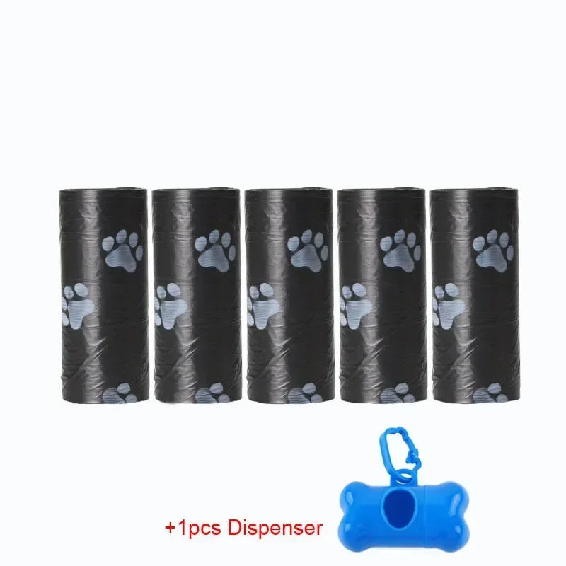 5 Rolls (100pcs) Dog Poop Bags – Leak-Proof Pet Waste Bags for Outdoor Us