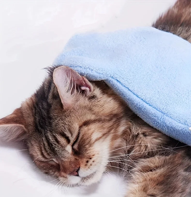 Quick-Dry Dog Bath Gloves – Absorbent Grooming Towels for Dogs & Cats