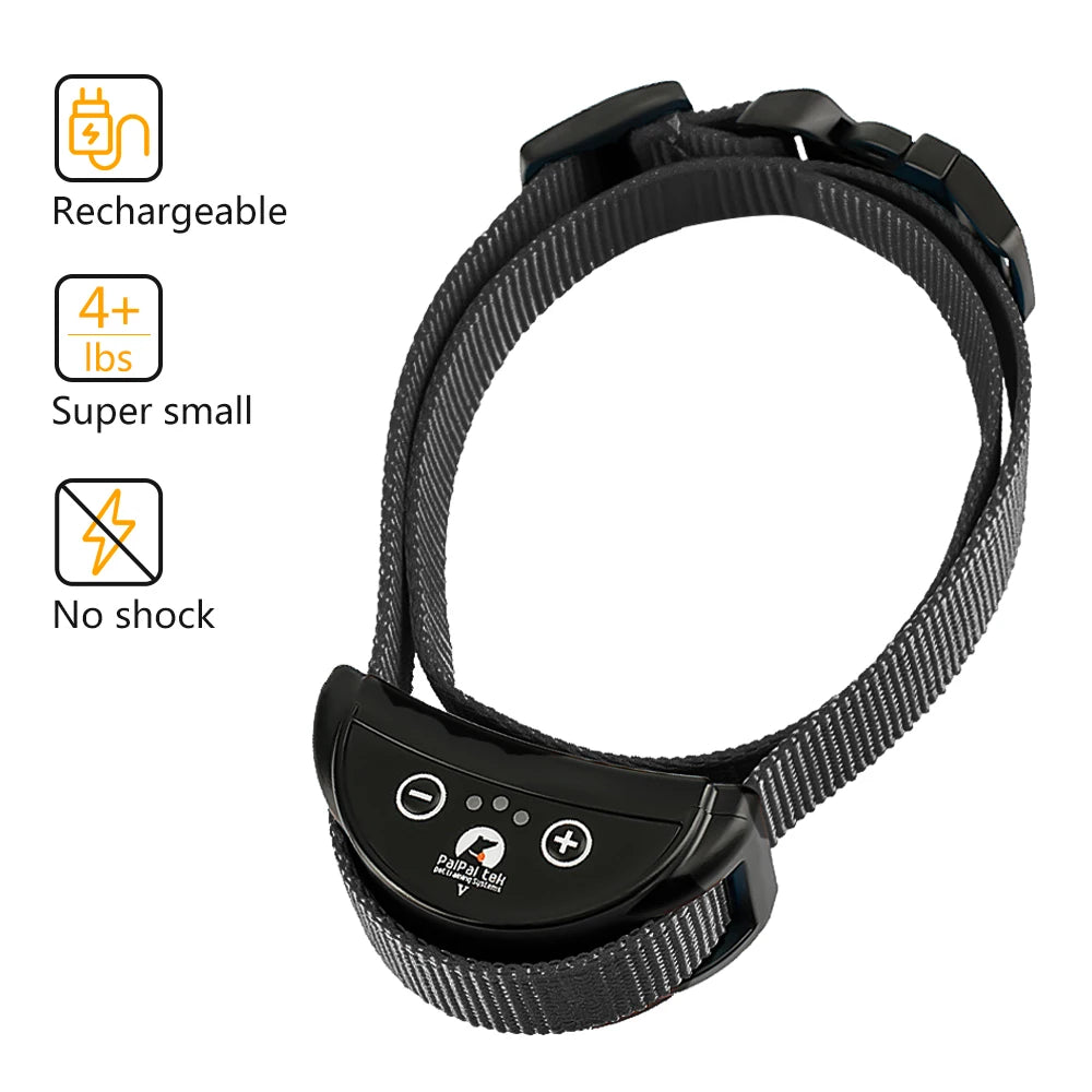 Rechargeable Anti-Bark Dog Collar – Vibration Training Collar for Small & Medium Dogs