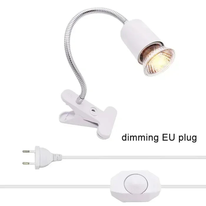 50W Reptile Heat Lamp with Adjustable Gooseneck & Bulb