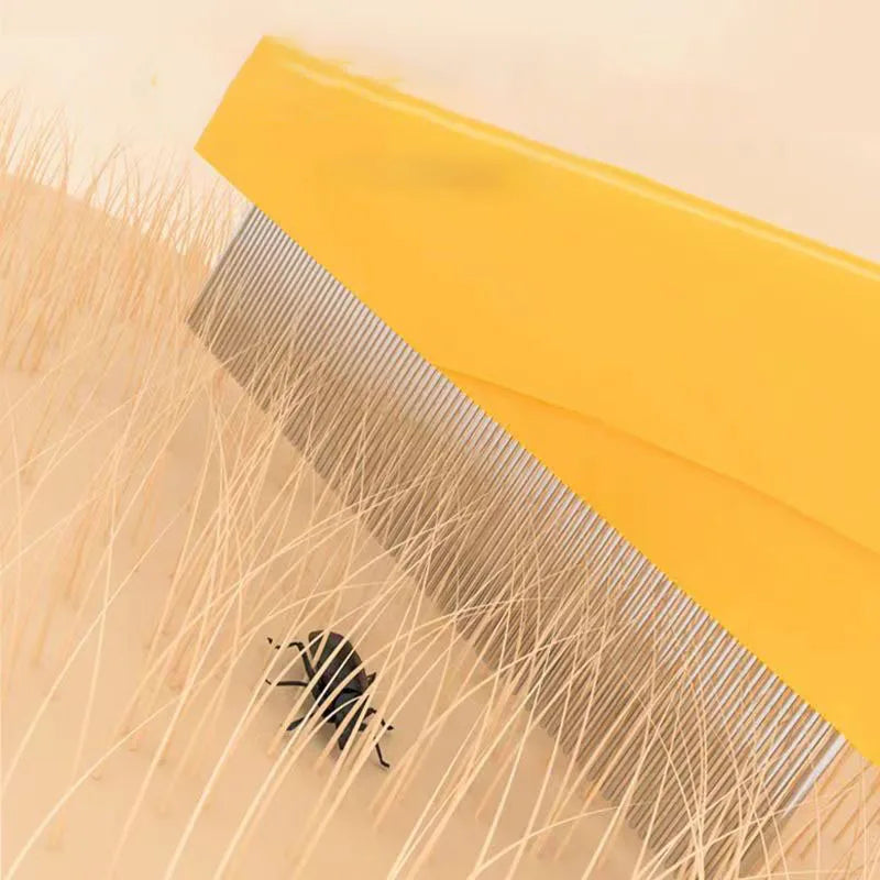 1/2PC Stainless Steel Pet Shedding & Flea Comb – Grooming Tool for Dogs & Cats