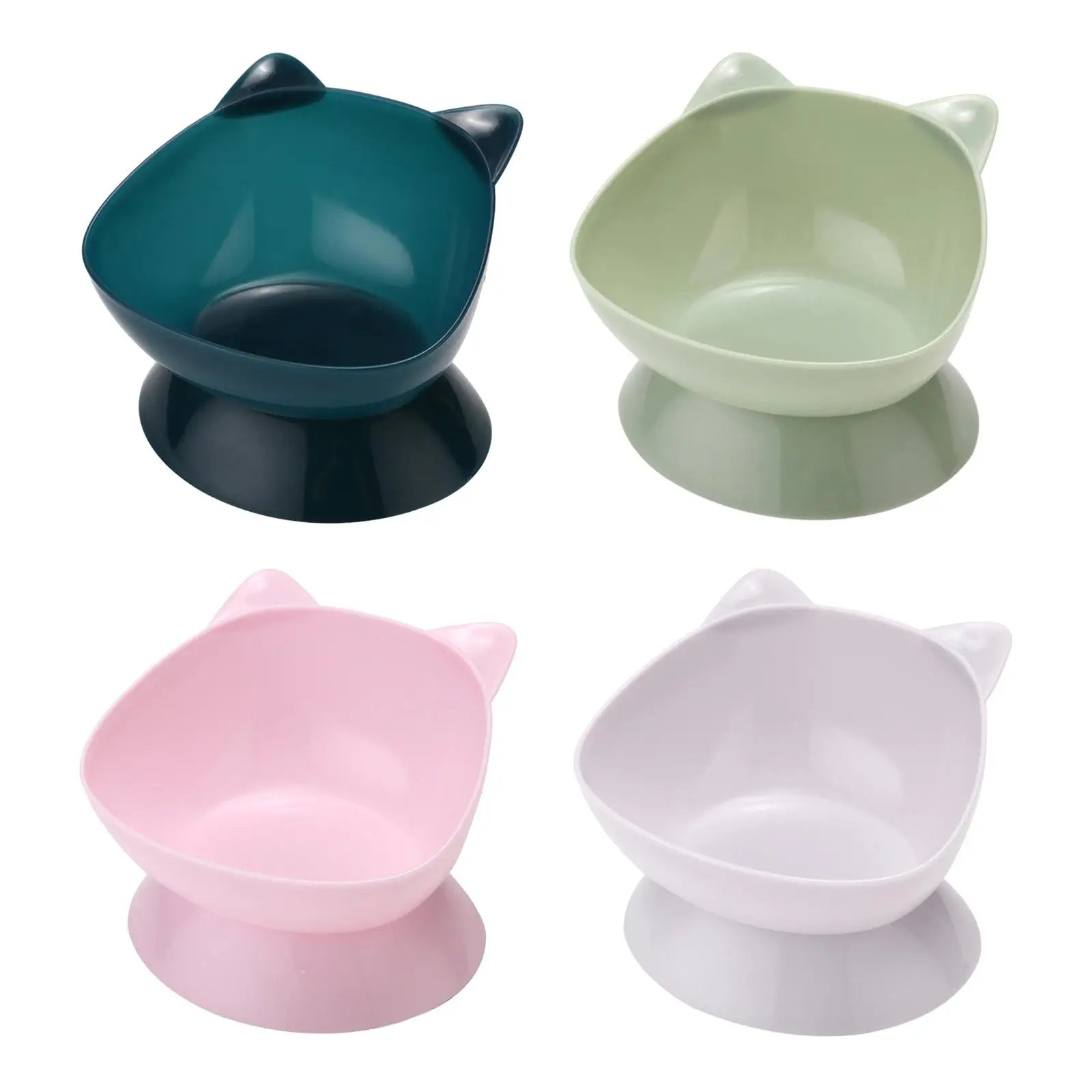 Raised Tilted Pet Bowl – Spine-Protecting Feeder for Cats & Small Dogs