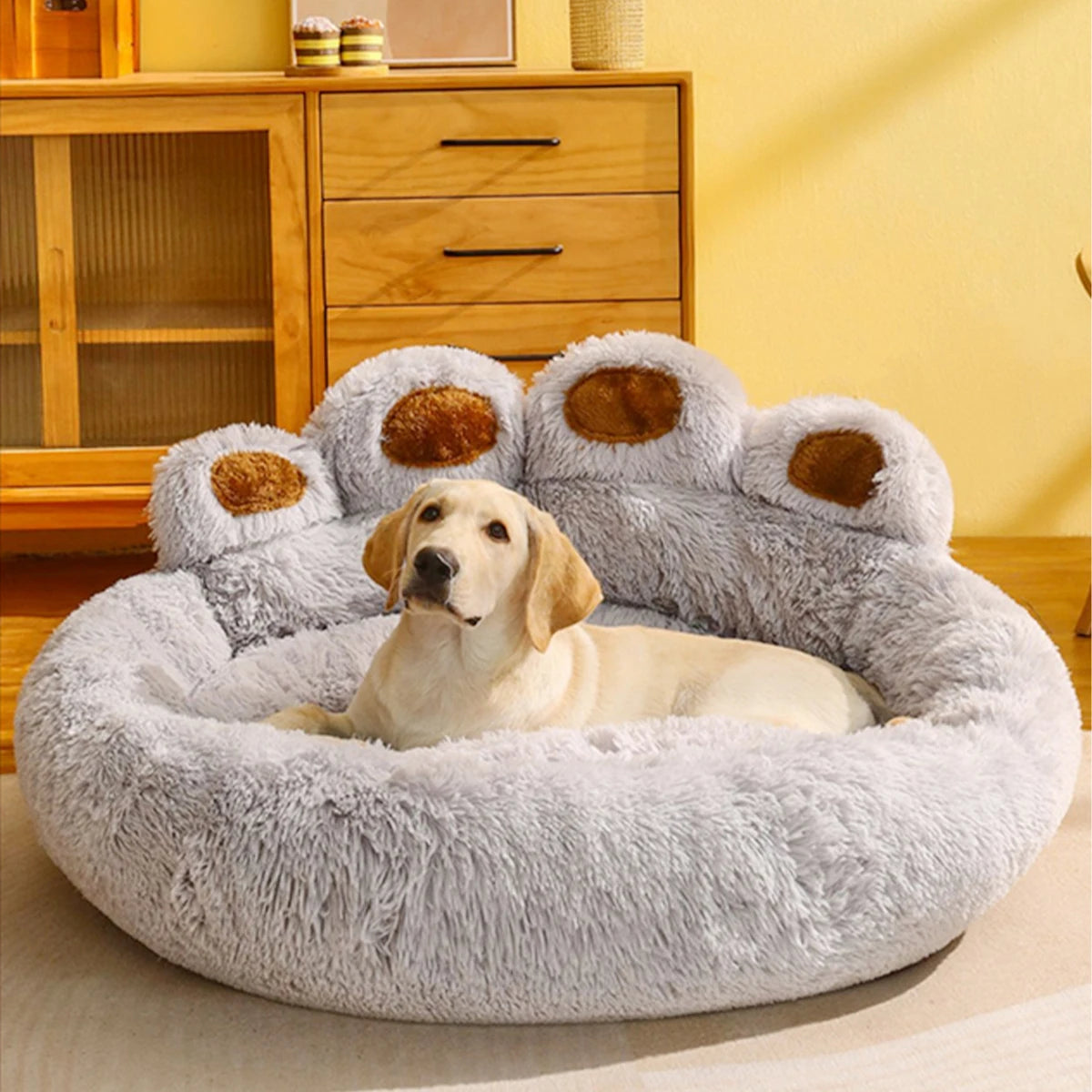 Fluffy Dog & Cat Bed – Soft Pet Sofa Mat for Small to Large Pets