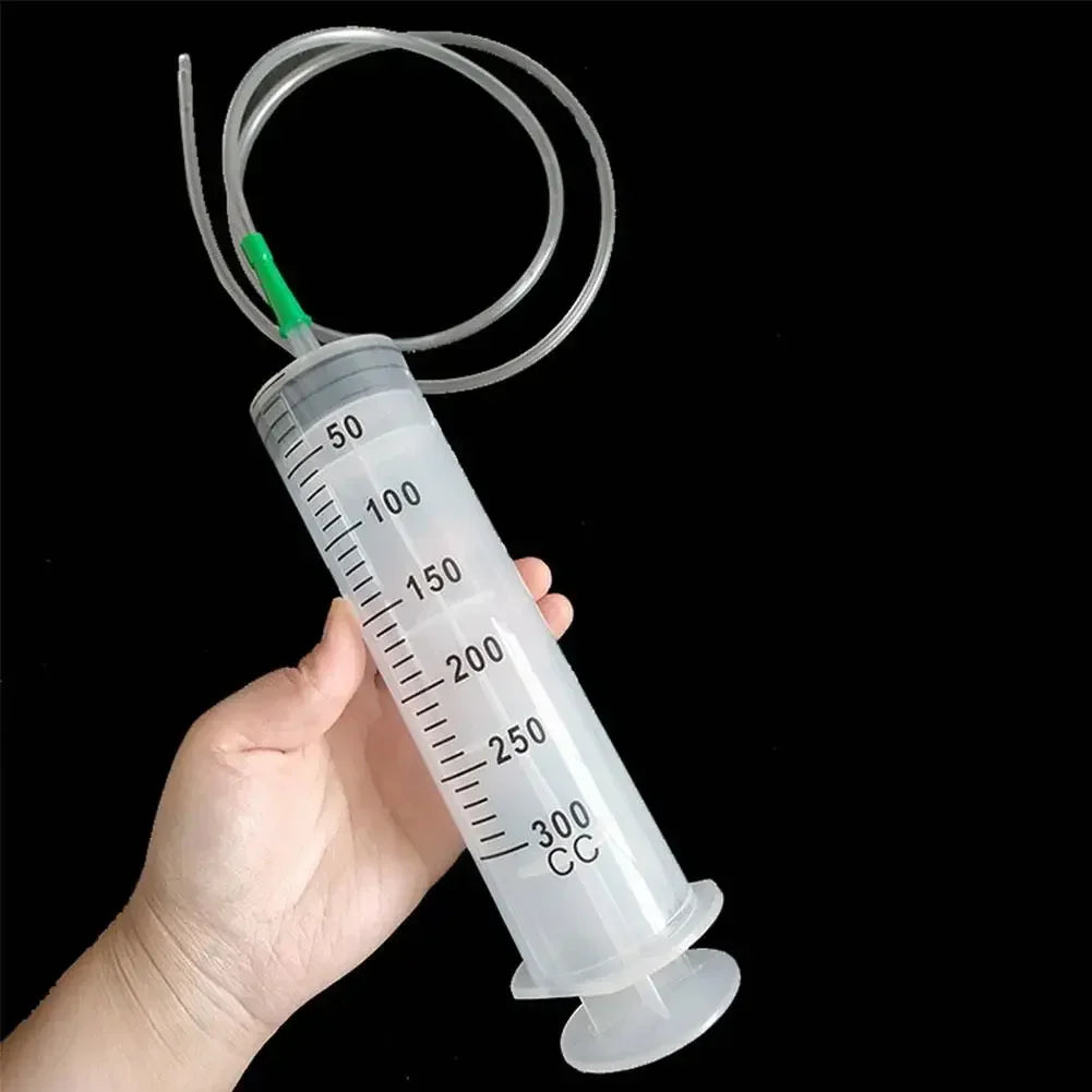 100ml–550ml Reusable Large-Capacity Syringe with 1m Tube – For Pet Feeding, Liquid Transfer, Glue & Enema Use