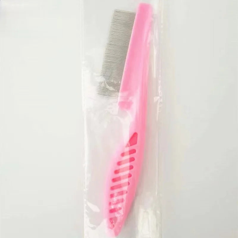 1/2PC Stainless Steel Pet Shedding & Flea Comb – Grooming Tool for Dogs & Cats